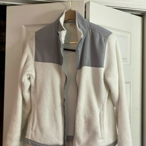 Danskin White and gray ladies sweatshirt jacket